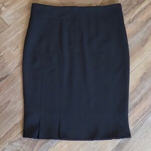Luxe Arden B. Black Pleated Lined Above the Knee Skirt, Size 4 Slim